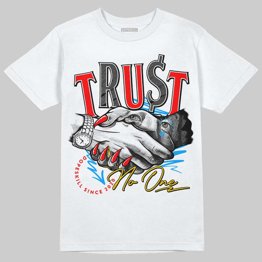 Nike Dunk Low x LeBron James 'Fruity Pebbles' DopeSkill T-Shirt Trust No One Graphic Streetwear - White