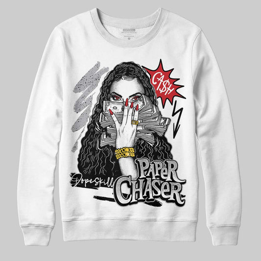Jordan 4 OG “White Cement” DopeSkill Sweatshirt NPC Graphic Streetwear - White
