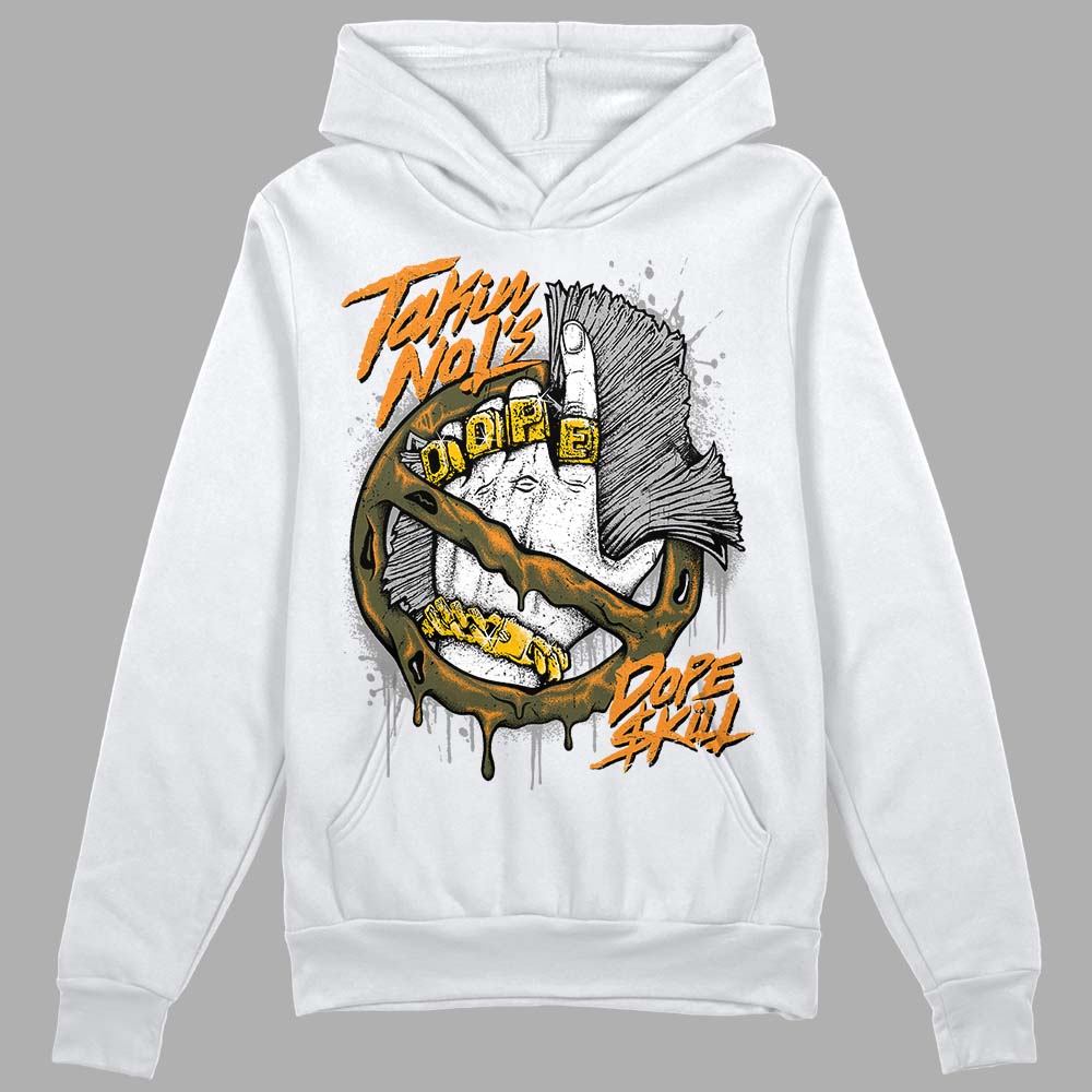 Jordan 5 "Olive" DopeSkill Hoodie Sweatshirt Takin No L's Graphic Streetwear - White