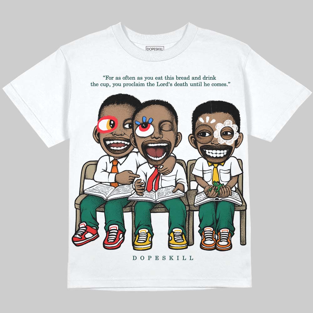 Jordan 4 Retro Oxidized Green DopeSkill Oversize Print T-Shirt First Sunday Graphic Streetwear