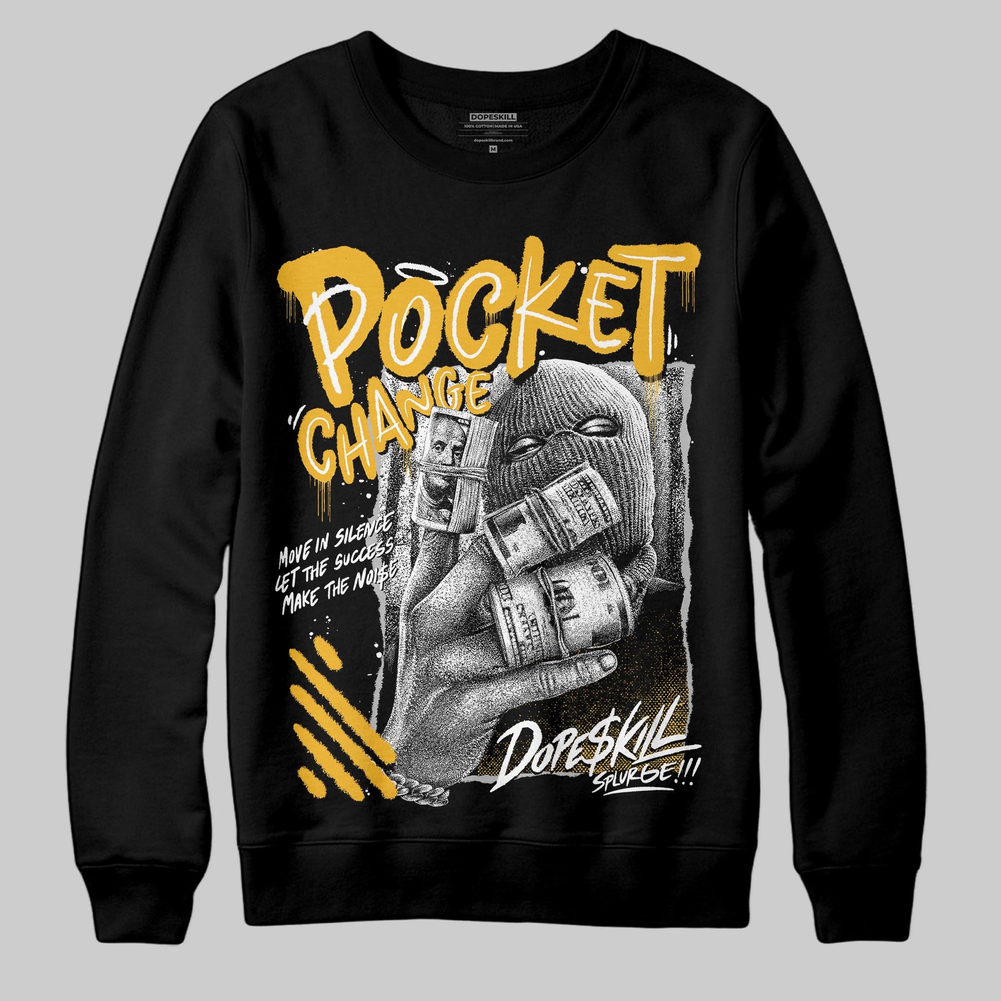 Jordan 5 'Tokyo' DopeSkill Sweatshirt Pocket Change Graphic Streetwear - Black