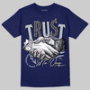 Jordan 11 Retro Midnight Navy DopeSkill T-shirt Trust No One Graphic Streetwear