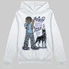 University Blue Sneakers DopeSkill Hoodie Sweatshirt My Grind Won't Let Me Lose Graphic Streetwear - White