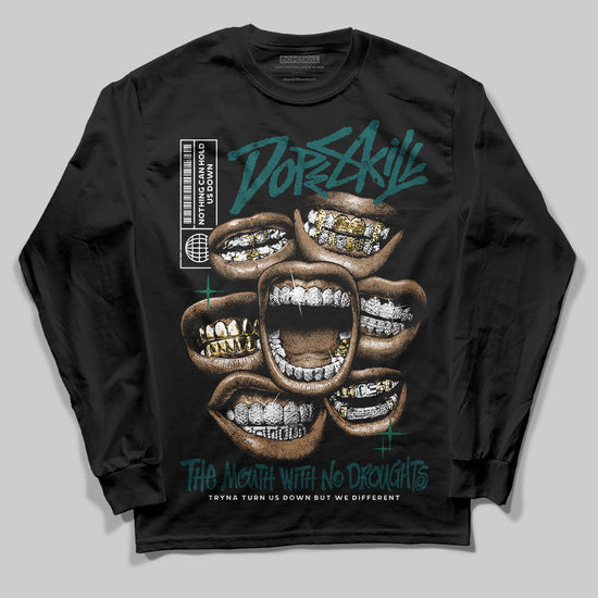 ASICS Gel-1130 'White Dark Neptune' DopeSkill Long Sleeve T-Shirt The Mouth With No Droughts Graphic Streetwear - Black