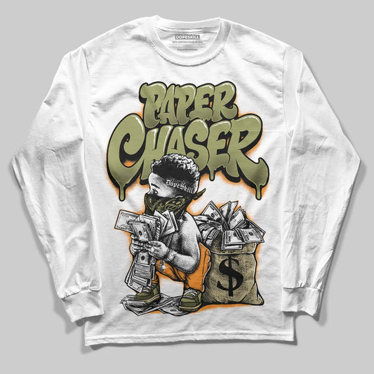 Olive Sneakers DopeSkill Long Sleeve T-Shirt Paper Chaser Boy Graphic Streetwear - White