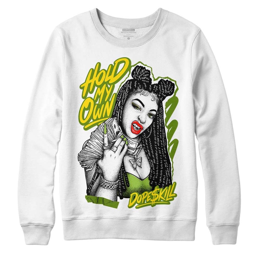 Dunk Low 'Chlorophyll' DopeSkill Sweatshirt New H.M.O Graphic Streetwear - White