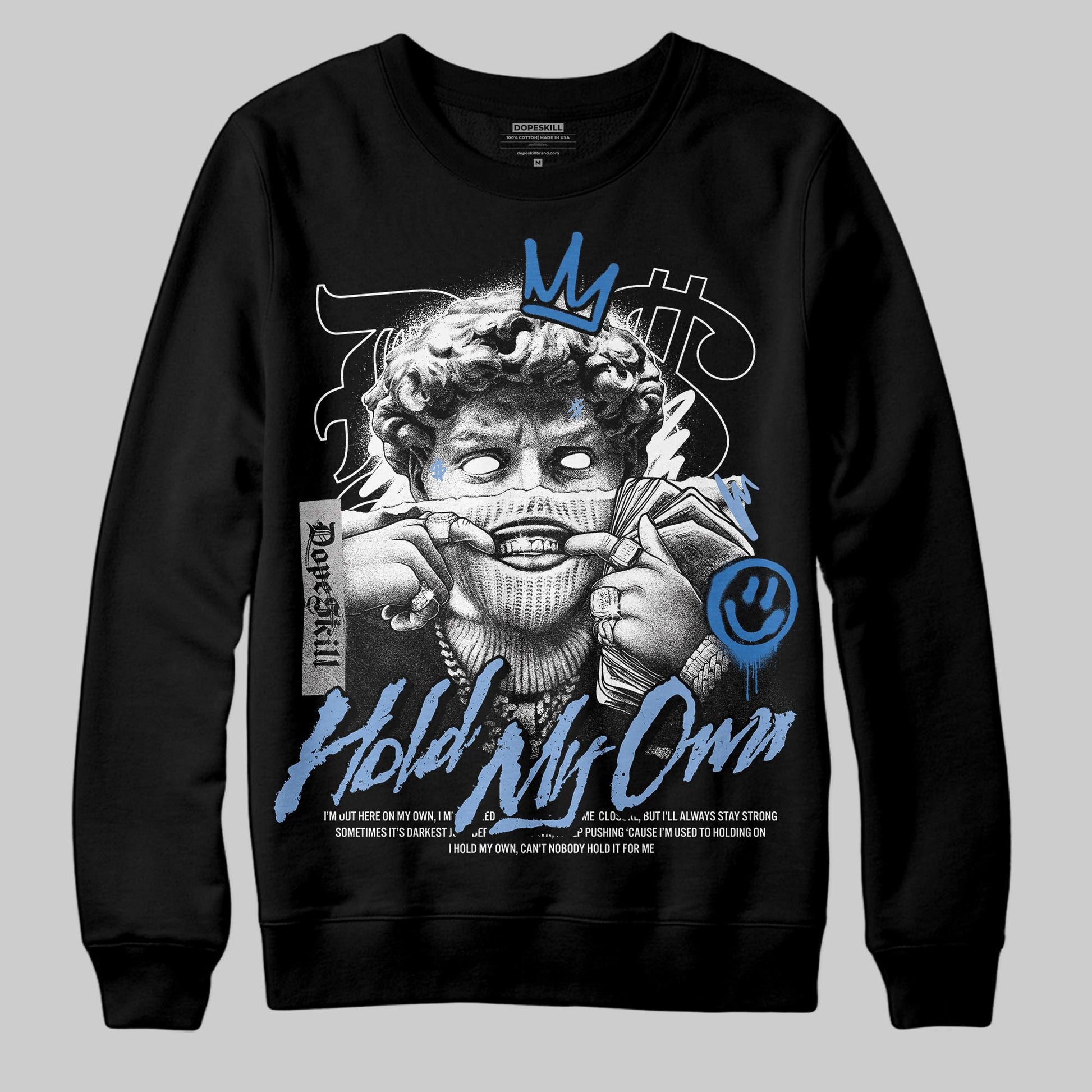 Jordan 4 WMNS 'Forget Me Not' DopeSkill Sweatshirt In My Way Graphic Streetwear - Black