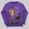 PURPLE Sneakers DopeSkill Long Sleeve T-Shirt My Grind Won't Let Me Lose Graphic Streetwear - Purple