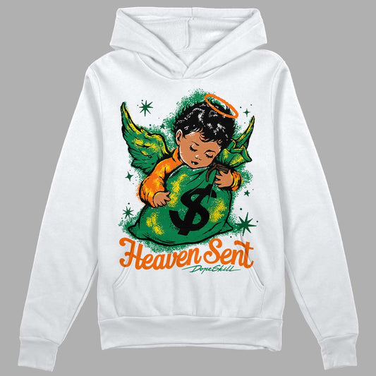 Green Sneakers DopeSkill Hoodie Sweatshirt Heaven Sent Graphic Streetwear - White