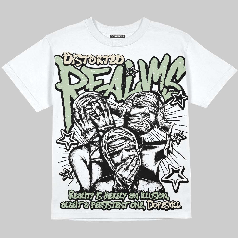 Jordan 4 WMNS “Seafoam” (2025) DopeSkill Oversize Print T-Shirt Distorted Realms Graphic Streetwear
