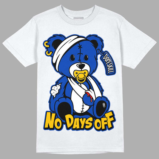 Jordan 14 “Laney” DopeSkill T-Shirt Hurt Bear Graphic Streetwear - White