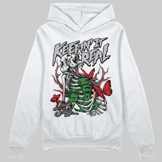 Grey Sneakers DopeSkill Hoodie Sweatshirt Keepin' It Real Graphic Streetwear - White