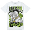 SB Dunk Low Chlorophyll DopeSkill T-Shirt Sorry I've Been Trappin Graphic Streetwear - White