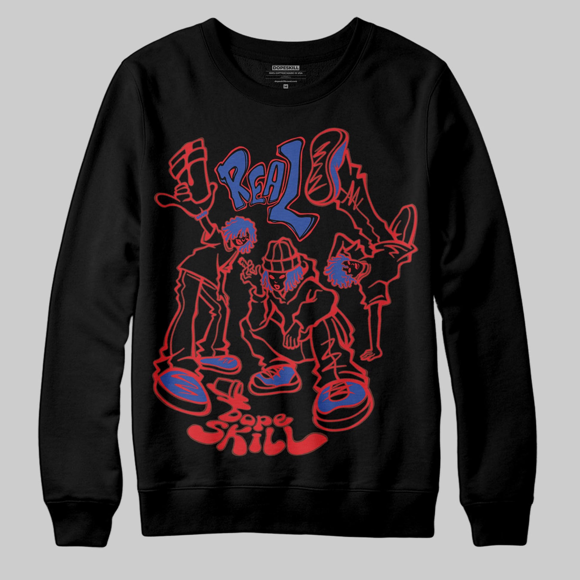 Jordan 3 “Seoul 2.0” DopeSkill Sweatshirt Real Y2K Players Graphic Streetwear - Black