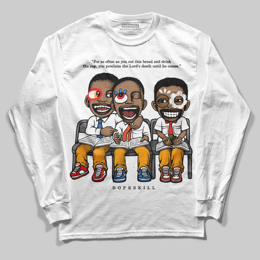 Jordan 12 Retro Black Taxi DopeSkill Long Sleeve T-Shirt First Sunday Graphic Streetwear - White