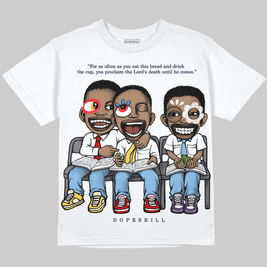 University Blue Sneakers DopeSkill Oversize Print T-Shirt First Sunday Graphic Streetwear