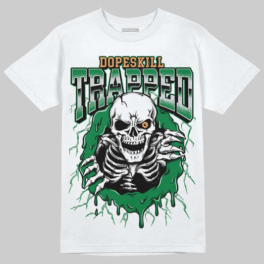 Nike SB x Jordan 4 “Pine Green” DopeSkill T-Shirt Trapped Halloween Graphic Streetwear - White