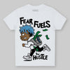 Jordan 10 OG “Steel” DopeSkill Toddler Kids T-shirt Fear Fuels The Hustle Graphic Streetwear - White