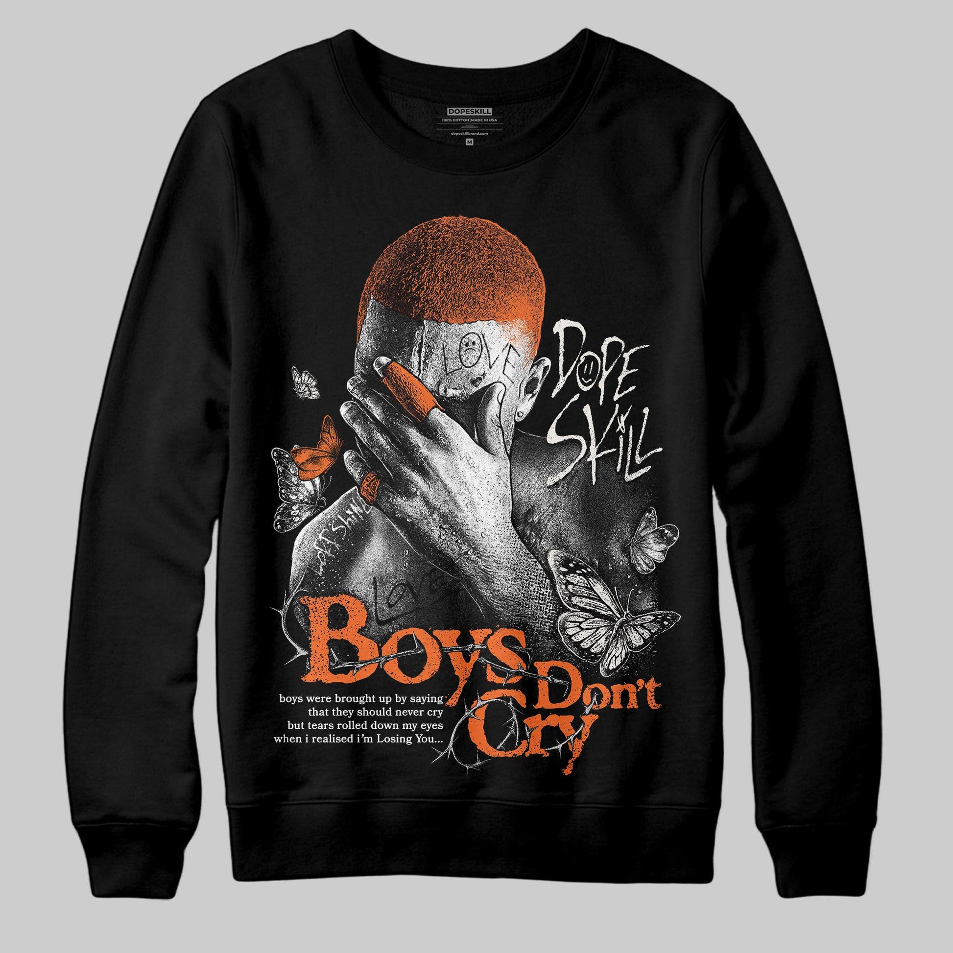 Jordan 1 Retro High OG Shattered Backboard (2025) DopeSkill Sweatshirt Boys Don't Cry Graphic Streetwear - Black