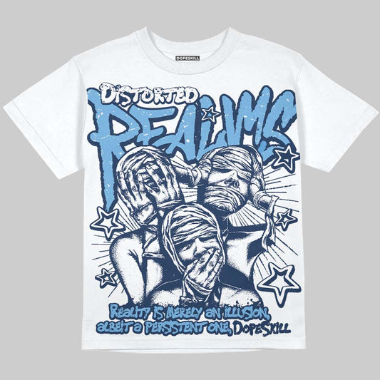 Jordan 4 SB “Summit White/Navy” DopeSkill Oversize Print T-Shirt Distorted Realms Graphic Streetwear