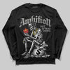 Grey Sneakers DopeSkill Long Sleeve T-Shirt Ambition Graphic Streetwear - Black