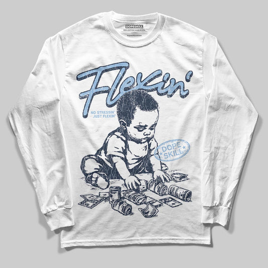Asics Gel-Cumulus 16 Wash/Independence Blue DopeSkill Long Sleeve T-Shirt Flexin' Graphic Streetwear -= White