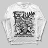 Dunk Low Panda White Black DopeSkill Long Sleeve T-Shirt Distorted Realms Graphic Streetwear - White