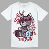 Jordan 5 Retro Burgundy (2023) DopeSkill T-Shirt Smile Through The Pain Graphic Streetwear - White