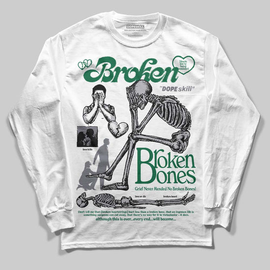 Asics GT-2160 ‘Shamrock Green’ DopeSkill Long Sleeve T-Shirt Broken Bones Graphic Streetwear - White