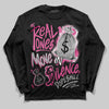 Asics Gel-Kayano 14 ‘Cream Sweet Pink’ DopeSkill Long Sleeve T-Shirt Real Ones Move In Silence Graphic Streetwear - Black