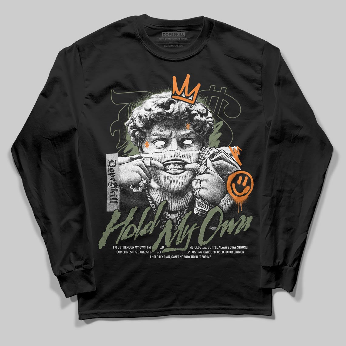 Jordan 4 Retro OG SP Undefeated (2025) DopeSkill Long Sleeve T-Shirt In My Way Graphic Streetwear - Black