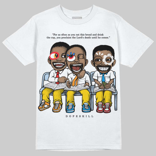 Jordan 6 “Yellow Ochre” DopeSkill T-Shirt First Sunday Graphic Streetwear - White