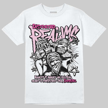 Dunk Low GS 'Triple Pink' DopeSkill T-Shirt Distorted Realms Graphic Streetwear - White