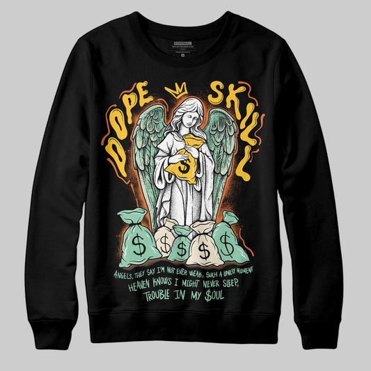 SB Dunk Low Rodeo Tourmaline DopeSkill Sweatshirt Angels Graphic Streetwear - Black