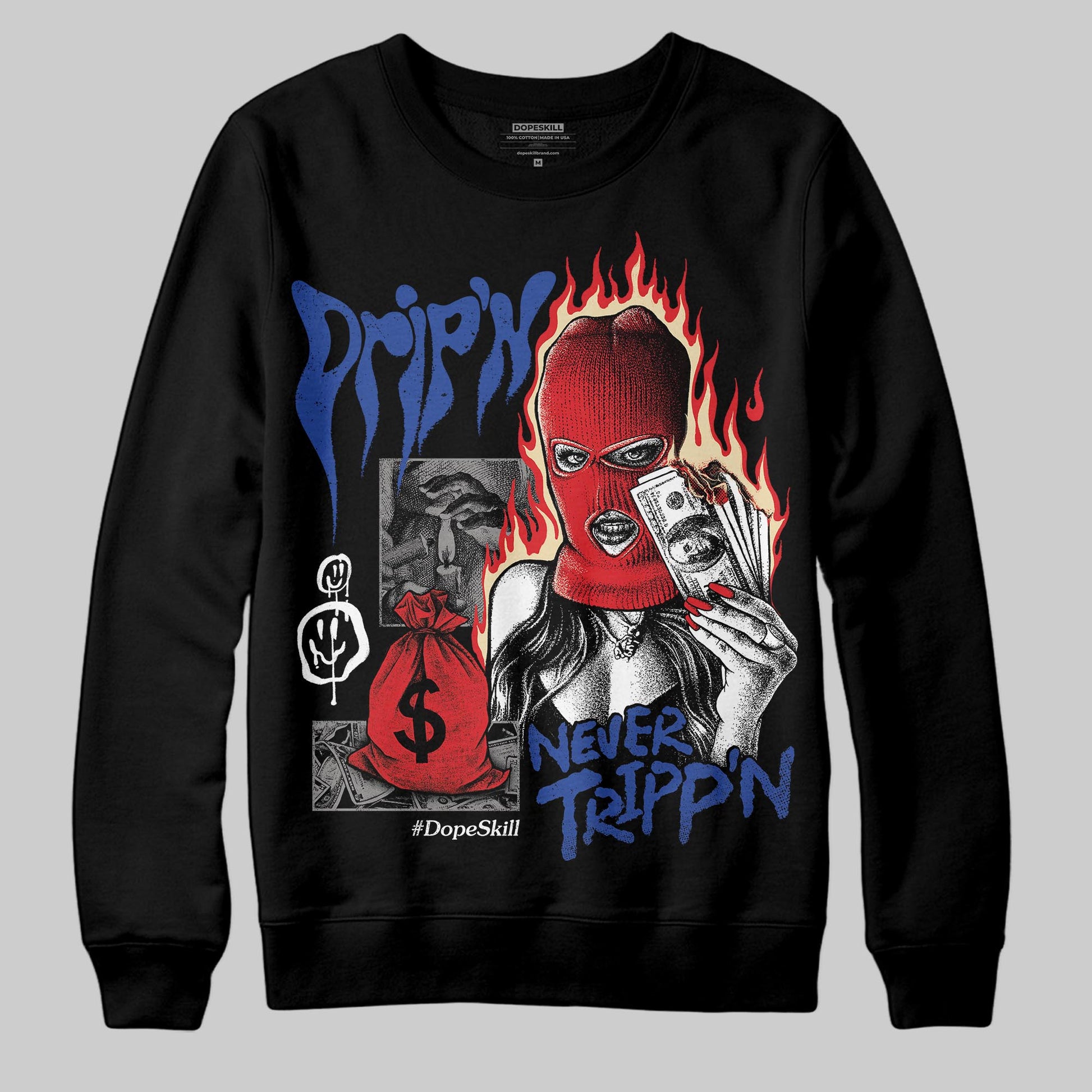 Jordan 3 “Seoul 2.0” DopeSkill Sweatshirt Drip'n Never Tripp'n Graphic Streetwear - Black
