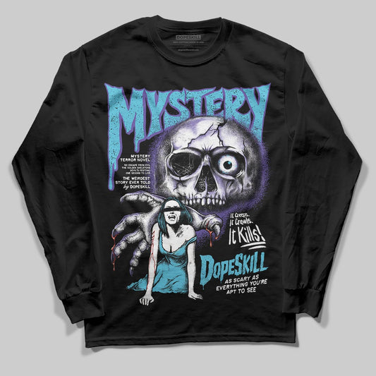 Jordan 8 Retro 'Aqua' 2025 DopeSkill Long Sleeve T-Shirt Mystery Ghostly Grasp Graphic Streetwear - Black