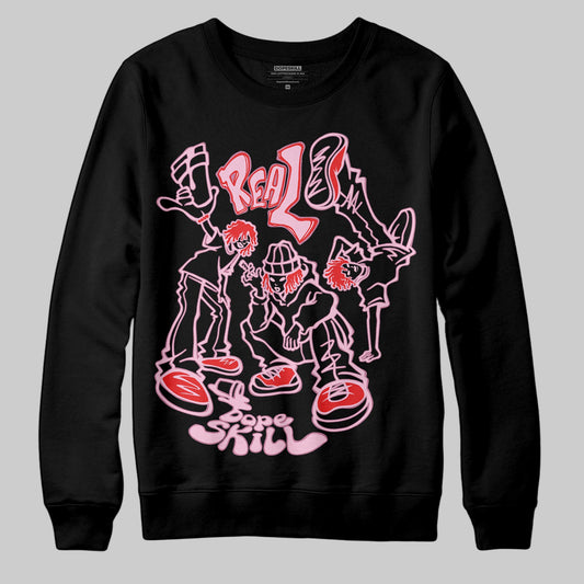 Awake NY x Air Jordan 5 Arctic Pink DopeSkill Sweatshirt Real Y2K Players Graphic Streetwear - Black