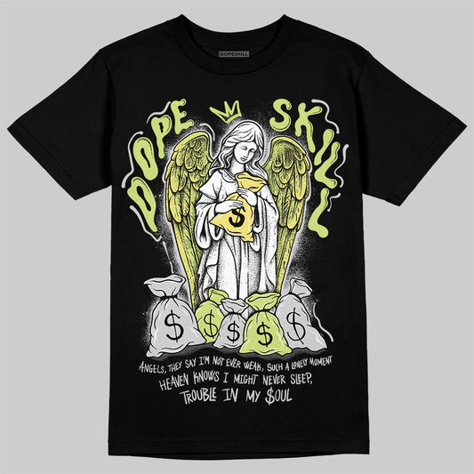 Jordan 4 GS “Light Lemon Twist” DopeSkill T-Shirt Angels Graphic Streetwear - black