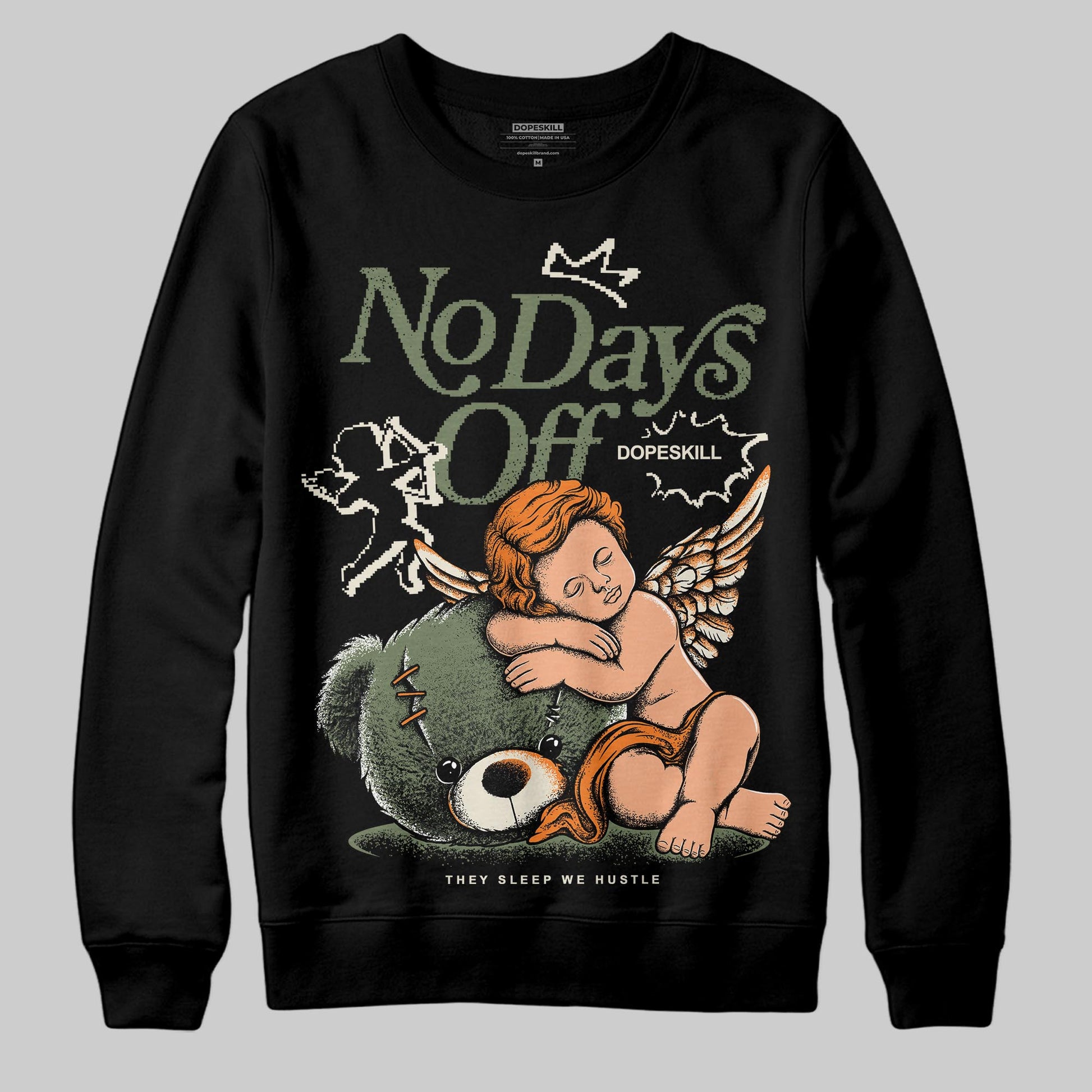 Jordan 4 Retro OG SP Undefeated (2025) DopeSkill Sweatshirt New No Days Off Graphic Streetwear - Black