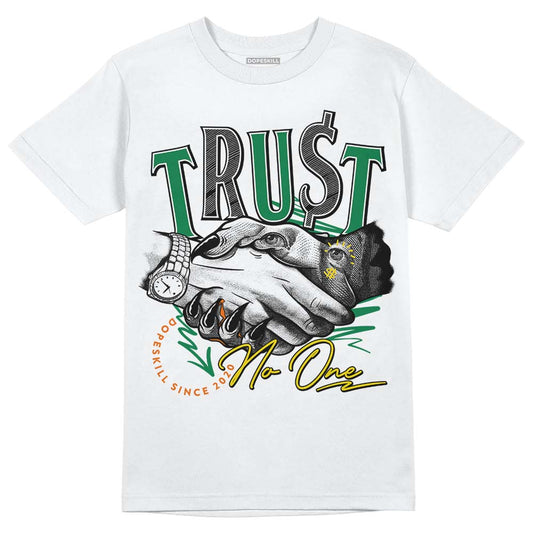 Green Sneakers DopeSkill T-Shirt Trust No One Graphic Streetwear - White