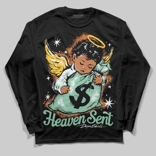 SB Dunk Low Rodeo Tourmaline DopeSkill Long Sleeve T-Shirt Heaven Sent Graphic Streetwear - Black