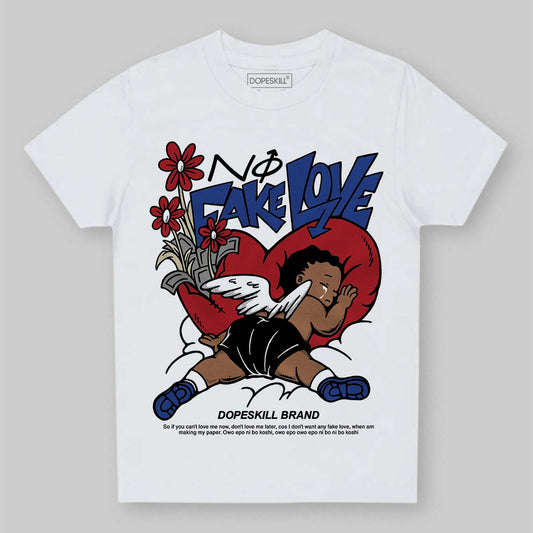 Jordan 4 “Rare Air” DopeSkill Toddler Kids T-shirt No Fake Love Graphic Streetwear - White