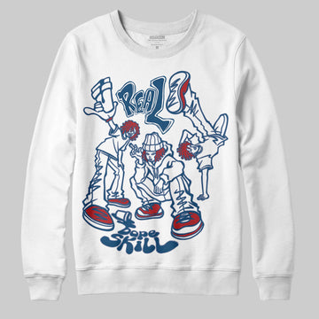 Jordan 12 Retro French Blue (2025) DopeSkill Sweatshirt Real Y2K Players Graphic Streetwear