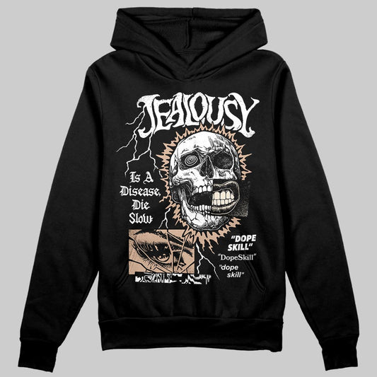 Jordan 4 Retro Cozy Girl DopeSkill Hoodie Sweatshirt Jealousy Graphic Streetwear -0 Black