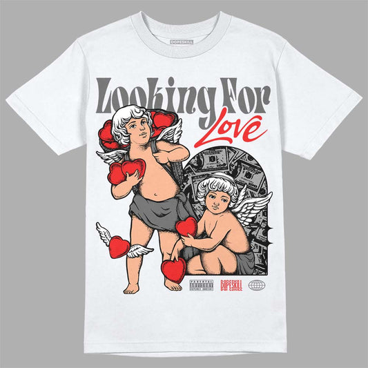 Grey Sneakers DopeSkill T-Shirt Looking For Love Graphic Streetwear - White