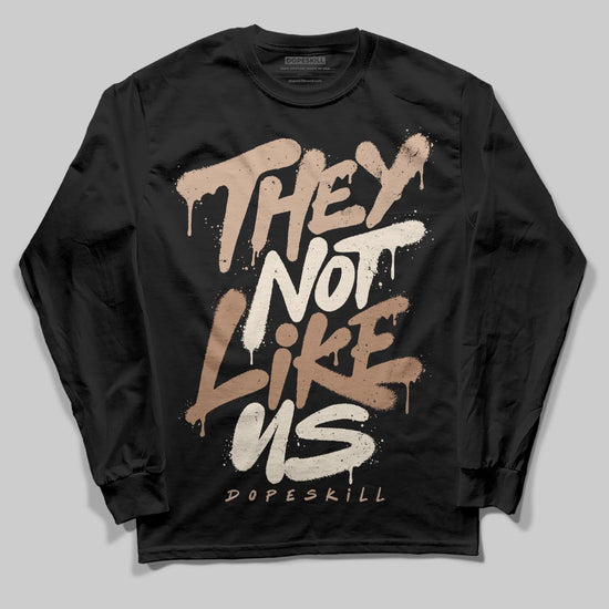 Jordan 4 Retro Cozy Girl DopeSkill Long Sleeve T-Shirt They Not Like Us Graphic Streetwear - black