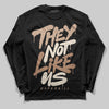 Jordan 4 Retro Cozy Girl DopeSkill Long Sleeve T-Shirt They Not Like Us Graphic Streetwear - black