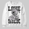 Grey Sneakers DopeSkill Sweatshirt Love Sick Graphic Streetwear - White