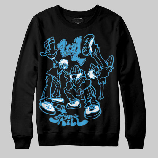 Jordan 1 High OG “UNC” Reimagined DopeSkill Sweatshirt Real Y2K Players Graphic Streetwear - black