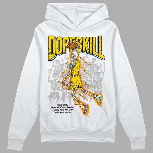 Jordan 6 “Yellow Ochre” DopeSkill Hoodie Sweatshirt Thunder Dunk Graphic Streetwear - White